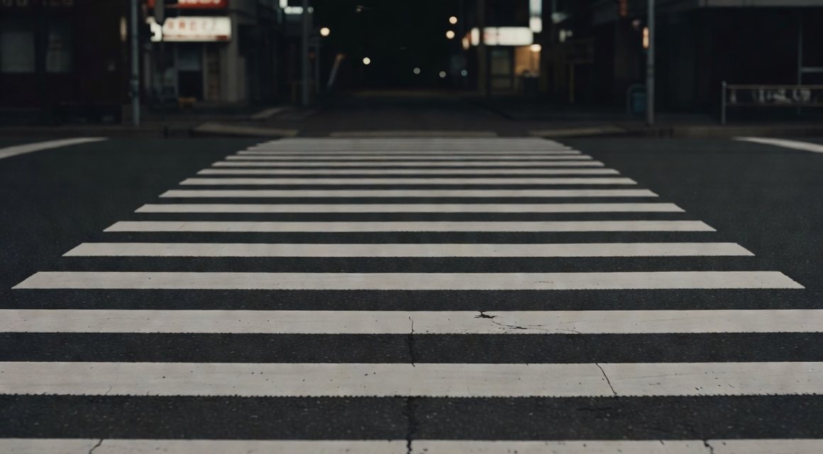 평범한 야간 횡단보도 — 범위가 정해진 이동